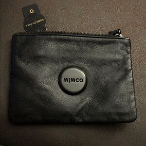 Mimco Ebony Leather Clutch